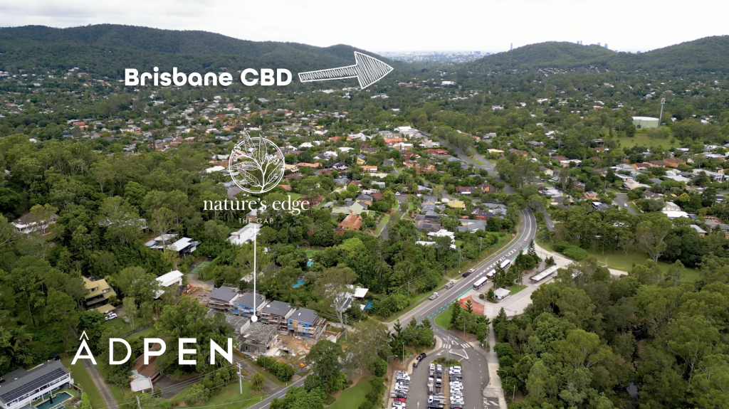 Drone shot of The Gap in Brisbane, QLD